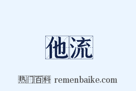他流是什么意思的图片